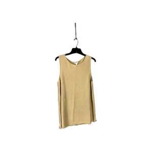 J. Jill Tan Linen Blend Sleeveless‎ Shirt